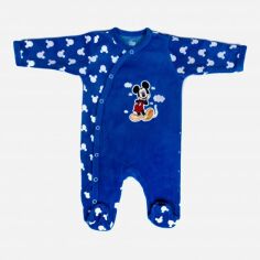 Акція на Дитячий велюровий комбінезон-сліп для хлопчика Disney Mickey Mouse DIS MFB 51 05 A699 VELOUR 92 см Синій від Rozetka