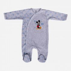 Акція на Дитячий велюровий комбінезон-сліп для хлопчика Disney Mickey Mouse DIS MFB 51 05 A699 VELOUR 92 см Сірий від Rozetka