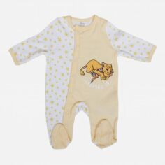 Акція на Дитячий комбінезон-сліп для хлопчика Disney Lion King DIS KL 51 05 A094 86-92 см Жовтий від Rozetka