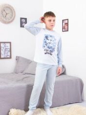 Акція на Піжама дитяча (лонгслів + штани) Носи своє 6076-001-33-4 134 см Блакитна меланж (p-9441-99238) від Rozetka