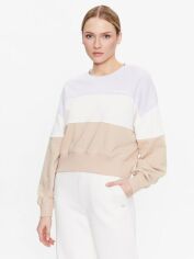 Акція на Світшот жіночий Converse Women'S Knit Pullover 10024524-244 L Світло-коричневий/Пудровий/Бежевий з принтом від Rozetka