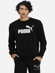 Акция на Світшот чоловічий Puma ESS Big Logo Crew 58668001 S Чорний з принтом от Rozetka