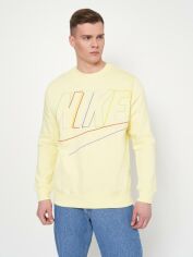 Акція на Світшот оверсайз чоловічий Nike M Nk Club+ Bb Crew Mcf DX0529-706 S від Rozetka