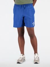 Акція на Спортивні шорти New Balance Essentials Reimagined Woven MS31519ATE XL Сині від Rozetka