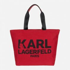Акция на Сумка-шопер жіноча Karl Lagerfeld 756158835 Червона от Rozetka