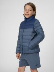 Акція на Дитяча демісезонна куртка для хлопчика 4F 4FJSS23TDJAM077-32S 122 см Синя від Rozetka