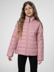 Акція на Дитяча демісезонна куртка для дівчинки 4F 4FJSS23TDJAF073-56S 134 см Рожева від Rozetka