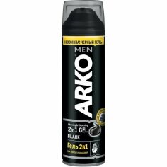 Акция на Гель для бритья Arko Black 2в1 200мл от MOYO