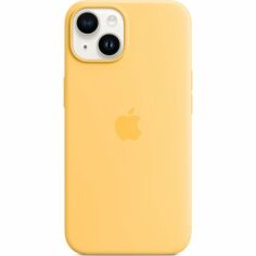 Акция на Чехол Apple для iPhone 14 Plus Silicone Case with MagSafe - Sunglow (MPTD3ZE/A) от MOYO