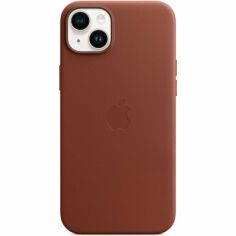 Акція на Чехол Apple для iPhone 14 Plus Leather Case with MagSafe - Umber (MPPD3ZE/A) від MOYO