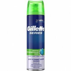 Акция на Гель для бритья Gillette Sens Skin для чувствительной кожи с алое 200мл от MOYO