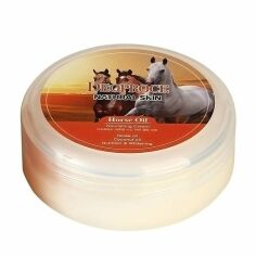 Акція на Живильний крем для обличчя та тіла Deoproce Natural Skin Horse Oil Nourishing Cream з кінським жиром, 100 г від Eva