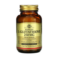 Акція на Дієтична добавка в капсулах Solgar Reduced L-Glutathione L-глутатіон, 250 мг, 60 шт від Eva