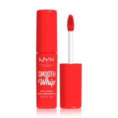 Акция на Рідка матова помада-крем для губ NYX Professional Makeup Smooth Whip Matte Lip Cream 12 Incing On Top, 4 мл от Eva