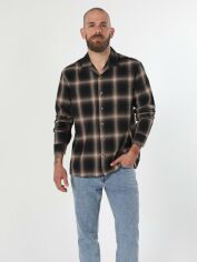 Акція на Сорочка бавовняна чоловіча Colin's CL1059771-BLK S від Rozetka