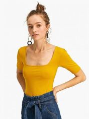 Акція на Топ жіночий Stradivarius XAZ283852HUYN L Жовтий від Rozetka