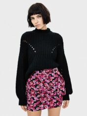 Акція на Спідниця міні літня пряма жіноча Bershka XAZ237791UCFG XS Чорна від Rozetka