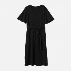 Акція на Плаття-футболка міді жіноче H&M XAZ127840SXQP XS Чорне від Rozetka