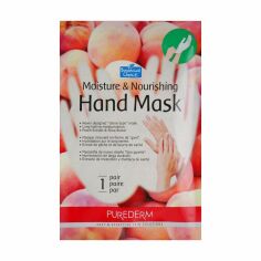 Акция на Зволожувальна маска-рукавички для рук Purederm Moisture & Nourishing Hand Mask на основі персика, 2*13 г от Eva