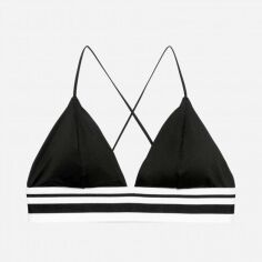 Акція на Верхня частина купальника жіноча H&M 567728dlog 40 Чорний/Полоска від Rozetka
