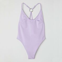 Акція на Суцільний купальник жіночий H&M 6496657dlog 38 Лавандовий від Rozetka