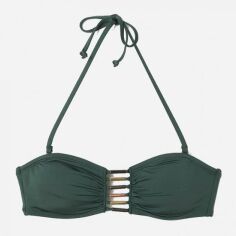 Акція на Верхня частина купальника жіноча H&M FL0639755-Dark Green 32 Темно-зелена від Rozetka