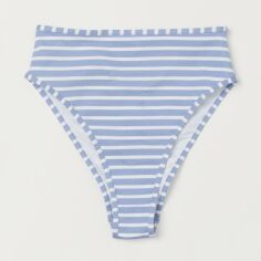 Акція на Нижня частина купальника жіноча H&M XAZ246570JICK 34 Біло-синя в смужку від Rozetka