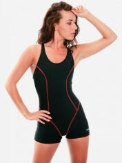 Акція на Суцільний купальник жіночий Aqua Speed Rita 4889 362-16 44 Чорний/Червоний від Rozetka