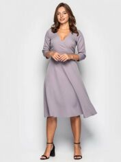 Акція на Сукня міді жіноча NARODNYY BUTIK Марінка 132-02_44 Сіра від Rozetka