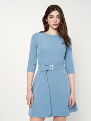 Акція на Сукня коротка жіноча NARODNYY BUTIK Марінка 132-05_кое 42 Блакитна від Rozetka