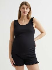 Акція на Майка жіноча для вагітних H&M 061075656 XS Чорна від Rozetka