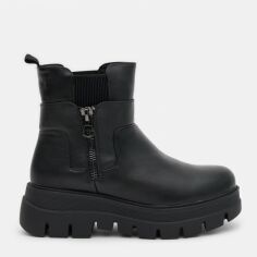 Акція на Жіночі зимові черевики високі Keddo 818181/01-01E 37 24.5 см Чорні від Rozetka