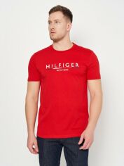 Акція на Футболка бавовняна довга чоловіча Tommy Hilfiger 10636.71 S Червона від Rozetka