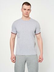 Акція на Футболка Moncler 11066.2 S Сіра від Rozetka