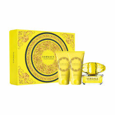 Акція на Парфумований набір жіночий Versace Yellow Diamond (туалетна вода, 50 мл + гель для душу, 50 мл + лосьйон для тіла, 50 мл) від Eva