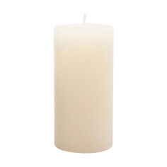 Акція на Циліндрична свічка Candlesense Decor Rustic Молочно-біла, діаметр 6 см, висота 12 см від Eva