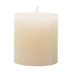 Акція на Циліндрична свічка Candlesense Decor Rustic Молочно-біла, діаметр 7 см, висота 7.5 см від Eva