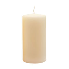 Акція на Циліндрична свічка Candlesense Decor Молочно-біла, діаметр 7 см, висота 14 см від Eva