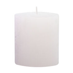 Акція на Циліндрична свічка Candlesense Decor Rustic Біла, діаметр 7 см, висота 7.5 см від Eva