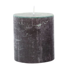 Акція на Циліндрична свічка Candlesense Decor Rustic Чорна, діаметр 7 см, висота 7.5 см від Eva