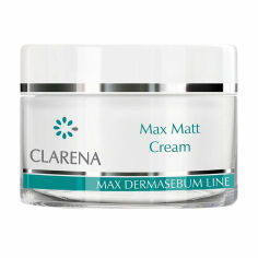 Акция на Матувальний крем для обличчя Clarena Max Dermasebum Line Max Matt Cream, 50 мл от Eva