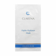 Акція на Зволожувальна маска Clarena Hydro Hyaluron Mask для сухої шкіри обличчя, 5 мл (саше) від Eva