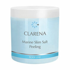 Акція на Пілінг для схуднення Clarena Body Line Marine Slim Salt Peeling, 500 мл від Eva