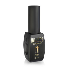 Акция на Топ для гель-лаку Milano Cosmetic No Sticky Top без липкого шару, з блискітками 03, 10 мл от Eva