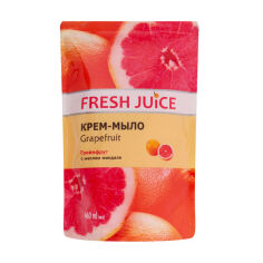 Акция на Рідке крем-мило Fresh Juice Грейпфрут, з олією мигдалю, 460 мл (дойпак) от Eva