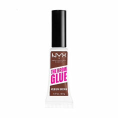 Акция на Стайлер для брів NYX Professional Makeup Brow Glue 03 Medium Brown, 5 г от Eva