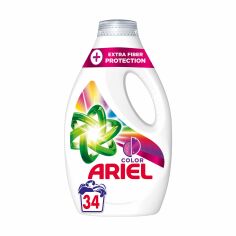 Акция на Гель для прання Ariel Color + Extra Fiber Protection Захист волокон, 34 цикли прання, 1.7 л от Eva