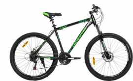Акция на Велосипед CrossBike Storm 27" Рама 19.5" 2022 Black-Green (27CJPr-004390) + Велосипедні шкарпетки в подарунок от Rozetka