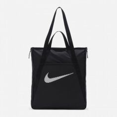 Акція на Сумка еко-шоппер жіноча Nike Gym Tote DR7217-010 BLACK/BLACK/WHITE від Rozetka