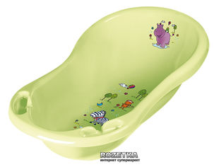 Акция на Детская ванночка Keeeper Hippo 84 см Зеленая (8436.16(QE)) от Rozetka UA